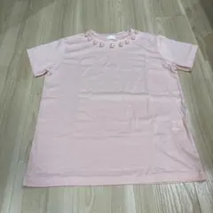 sono パール付き半袖Tシャツ　レディーストップス　Sサイズ　カットソーのサムネイル