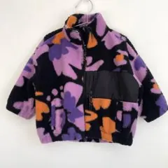 nextネクストボアフリースジャケット3y 花柄 100cm