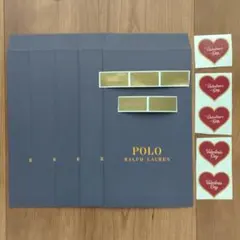 ポロラルフローレン　バレンタイン　ギフトバッグ　5セット　靴下用　ラッピング袋