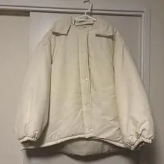 アイボリー　ダウンジャケット