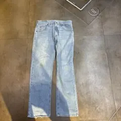 ライトブルー ストレートレッグデニム