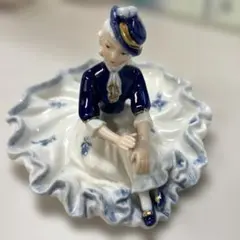 ドマン　Demain コバルト人形　陶器製