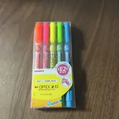 新品　ZEBRA OPTEX 1 EZ マーカーセット 5色