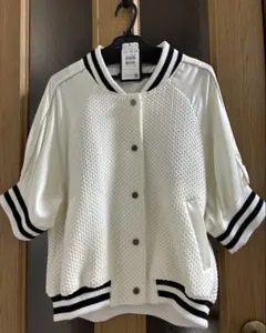 SCOT CLUB オフホワイト ハーフスリーブブルゾン　ジャケット 9号のサムネイル