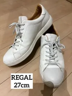 REGAL ホワイトレザースニーカー　27cmのサムネイル
