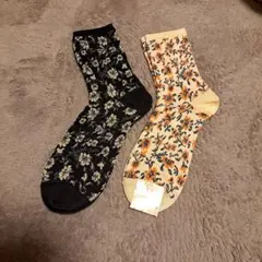 tutti anna 花柄ソックス 2足セット
