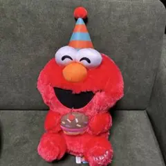 セサミストリート バースデーエルモBIGぬいぐるみ