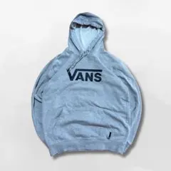 VANS スエットパーカー M ライトグレー ビッグロゴのサムネイル