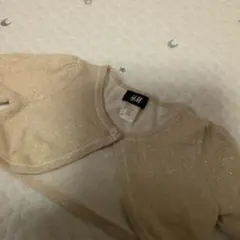 H&M グリッターカーディガン 2-4Y
