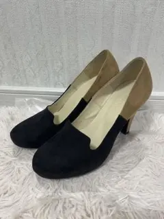 オリエンタルトラフィック　バイカラー　 パンプス ブラック ブラウン　オシャレ