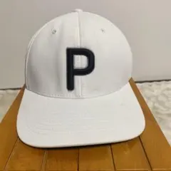 Puma プーマ ホワイト キャップ Pロゴ