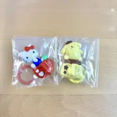 ハローキティ キティ　キーリングハンガー　ガチャ　サンリオ　ポムポムプリン