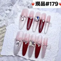 179現品推しネイルチップ付け爪量産型姫ギャルクロムハーツチークy2k痛ネイル
