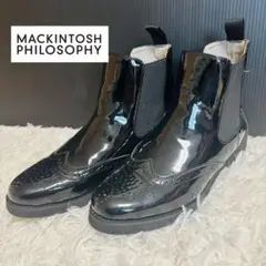 MACKINTOSH PHILOSOPHY サイドゴアブーツ　エナメル　M