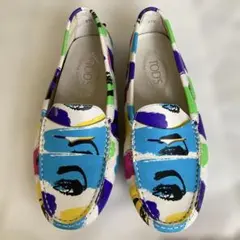 TOD'S 色柄シューズ モカシン 24cm位