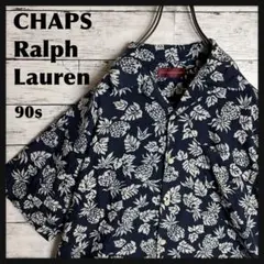 CHAPS ラルフローレン◎90s 半袖 シャツ ロゴ D402