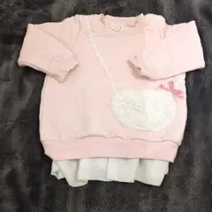 ポケット付きピンクトレーナー