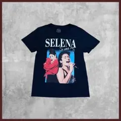 US古着 SELENA フォトプリント Tシャツ 半袖 ブラック Mサイズ