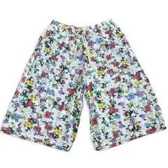 ユニクロ　リラコ　パンツ　クロップド丈　ガウチョ　花柄　L　レーヨン100％