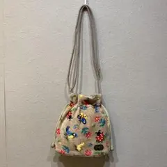 美品　フェイラー ハイジ 巾着ショルダーバッグ