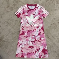 adidas 花柄迷彩 半袖ワンピース