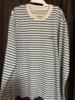 mont-bell ストライプ長袖カットソー アウトドアTシャツ
