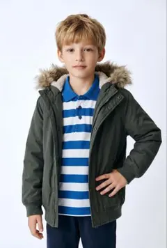 【ほぼ新品】【着用1-2回】【150】モッズコート