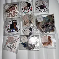 フレークシール コラージュ素材ステッカー まとめ売り