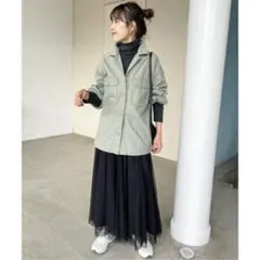 Spick&amp;Span スピックアンドスパン　リップストップアーミーシャツ リップストップアーミーシャツブルゾン | スピック＆スパン(Spick and