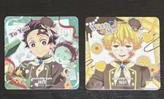 鬼滅の刃 バレンタイン&ホワイトデー コースター 竈門炭治郎　我妻善逸