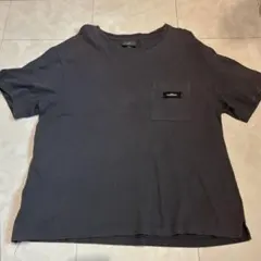 H&M ダークグレー ポケット付き Tシャツ XL