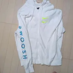 Nike ホワイト パーカー Lサイズ