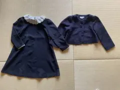お値下げしました！　キッズ フォーマルワンピース ボレロ　セットネイビー