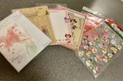 Disney＊キャラクターレターセット＆付箋