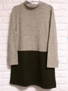 タートルネック◇ニットチュニック◇M～L◇ブラウン系♪