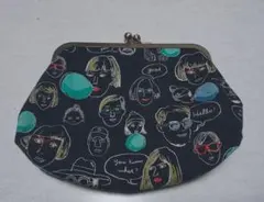 ハンドメイド がま口ポーチ メイクポーチ