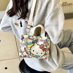 ハローキティ　サンリオ　手提げ　ミニトートバック　ショルダーバッグ　キャンバス