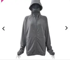 クールUVサンシェードパーカーEX＋　ダークグレーM ワークマン