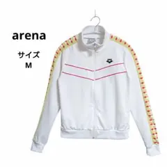 arena アリーナ レディース ハイネック フルジップ ジャージ ホワイトのサムネイル