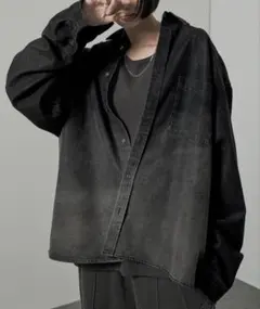 【Alfred Alex】ヴィンテージメイクビッグデニムシャツ