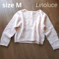 しまむら　ピンク　ニット　akaneko linoluce M helm　美品