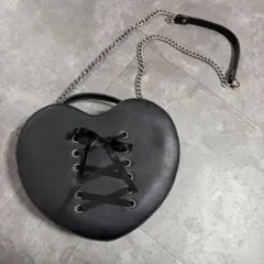 Jamie エーエヌケー　ハートスピンドルBAG 黒　ブラック　地雷　ゴスロリのサムネイル