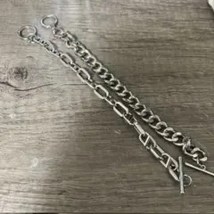 シルバー チェーン メンズブレスレット