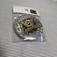 阪神タイガース　25セリーグ優勝記念　ロゴ入り　缶バッジ　ホログラム　シルバー