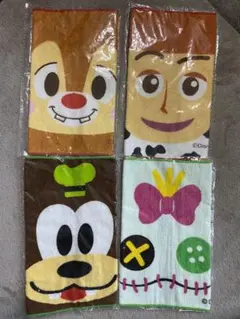 最終お値下げ！ディズニー キャラクター タオル 4枚セット