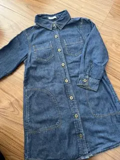 ★ GUキッズ デニムワンピース 110cm