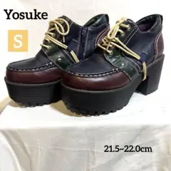 Yosuke U.S.A 厚底レースアップ ブーツ