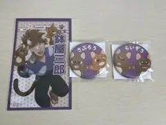 忍たま乱太郎 ナンジャタウン クリアイラストシート 缶バッジ 鉢屋三郎 不破雷蔵