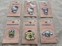 【新品未開封】セリア　サンリオ　ワッペン　6点セット　ハローキティ　クロミ