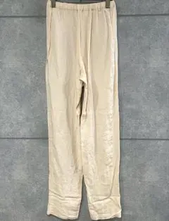 Max Mara pure lino リネン100% ロングパンツ アイボリー